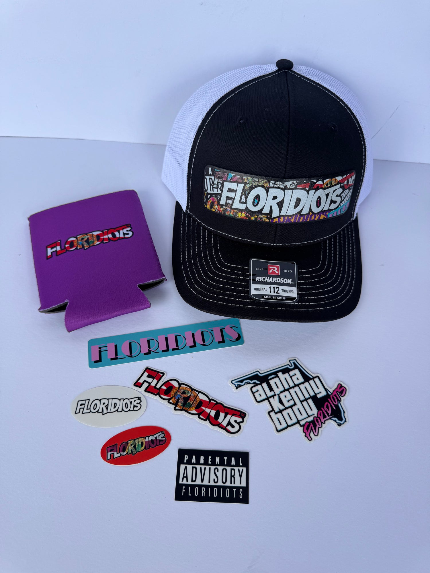 Patch hat & sticker pack bundle