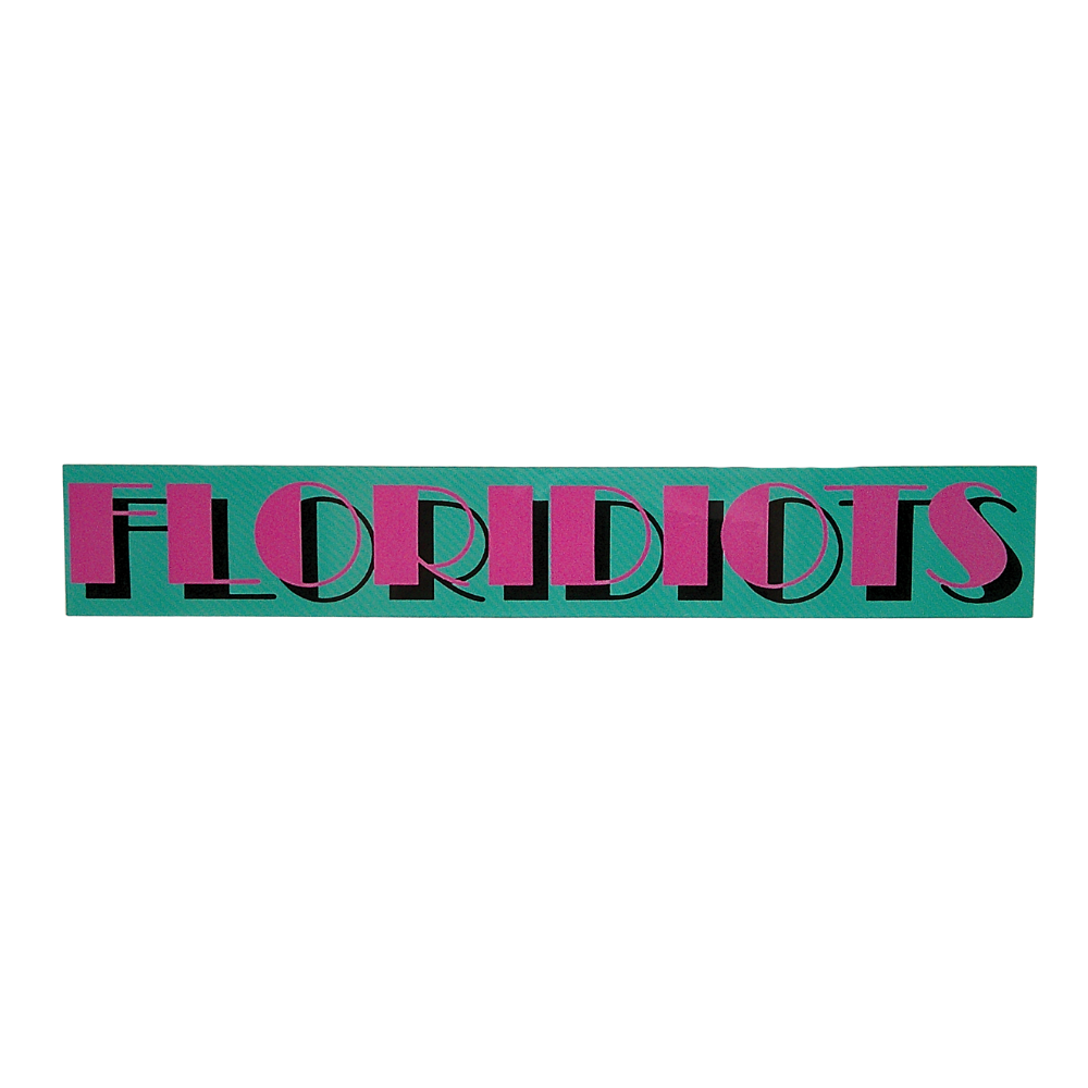 Floridiots Miami Vice 6-Inch Sticker