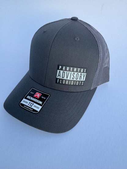 Parental Advisory Printed patch Trucker Hat