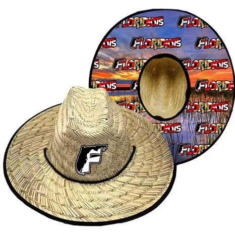 Natural straw hat