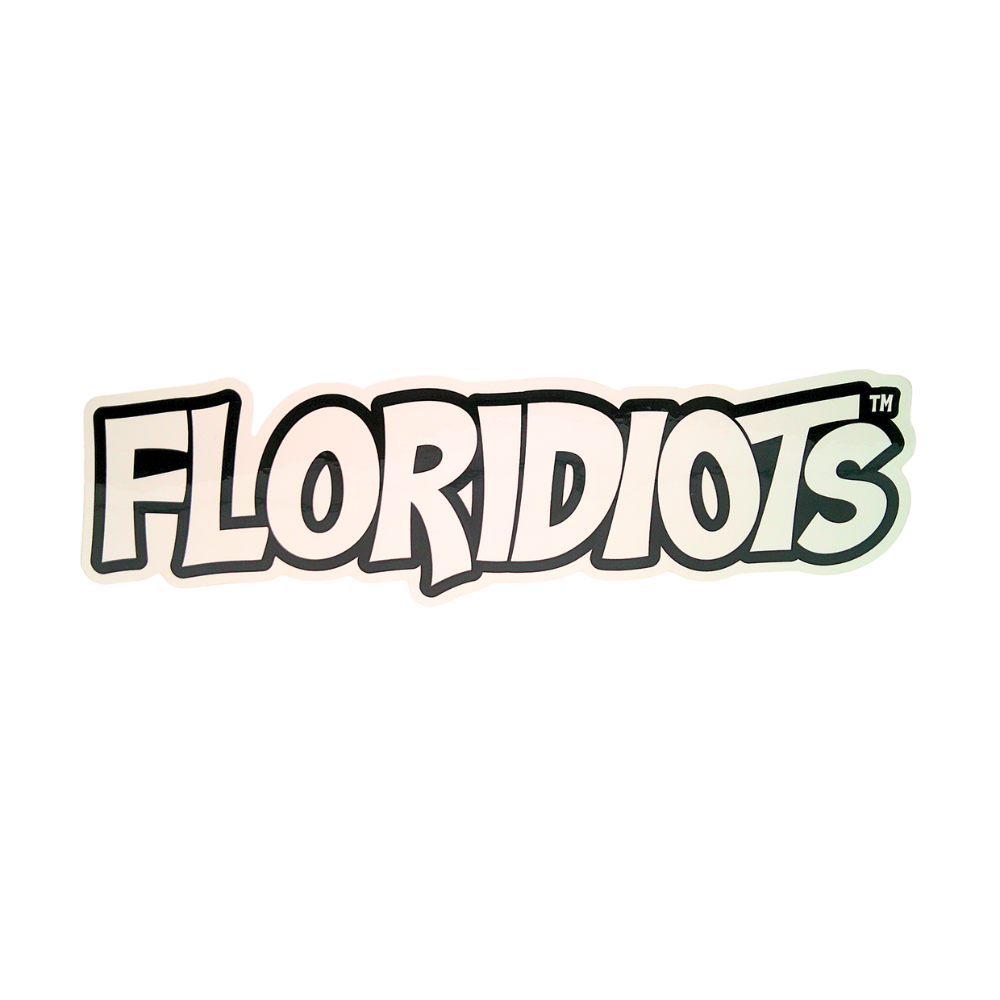 Floridiots White Sticker