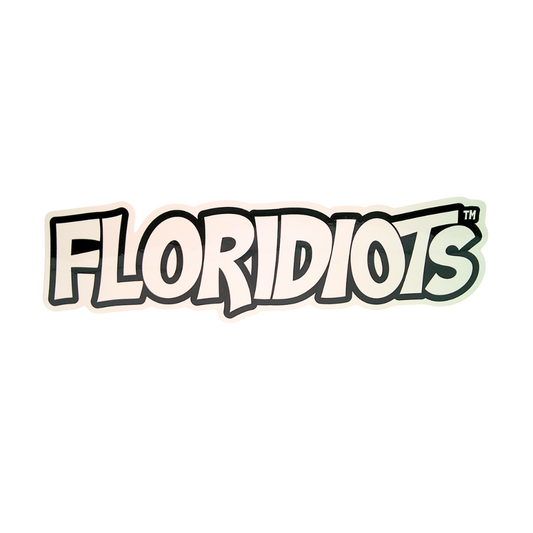 Floridiots White Sticker