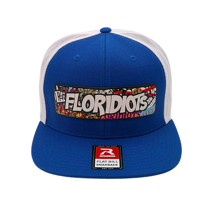Floridiots Printed Patch Flat Bill Cap