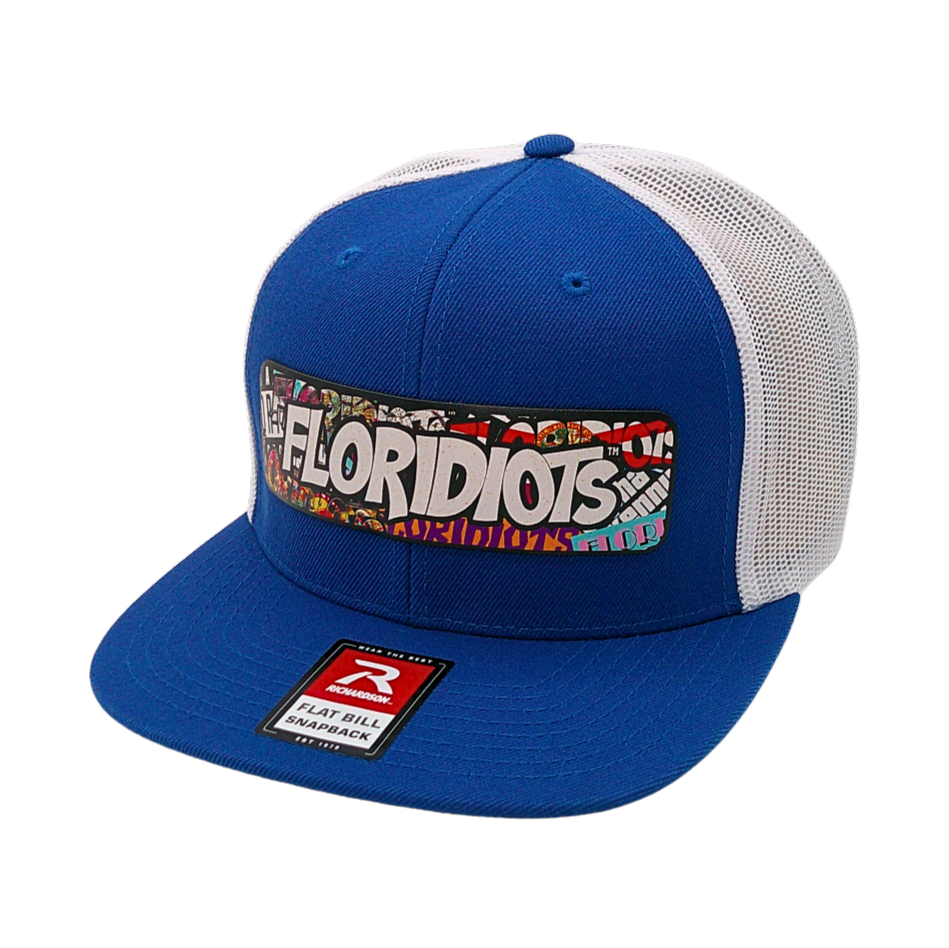 Floridiots Printed Patch Flat Bill Cap