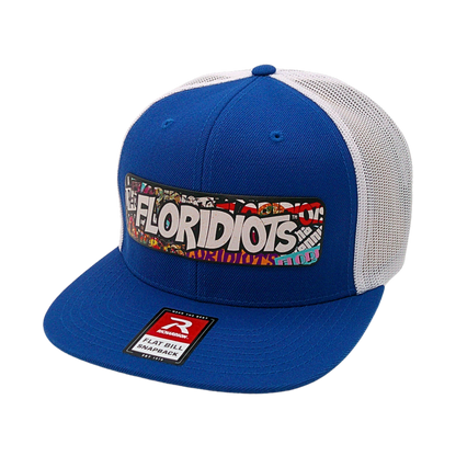 Floridiots Printed Patch Flat Bill Cap